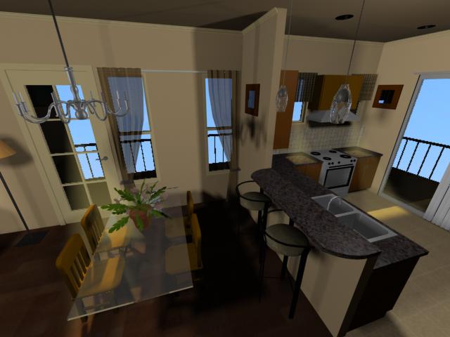 the Magnolia,Austin Tx  Unit C4 Kitchen and dining