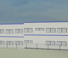 Right view temporary school Hulsberg