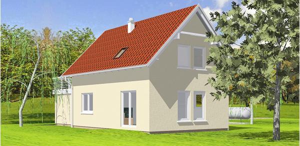 Simple family house - left side