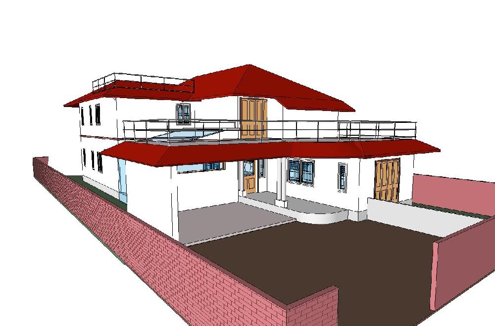 shaded view-House at Cochin