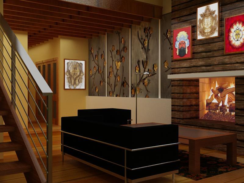 interior image of a fire place