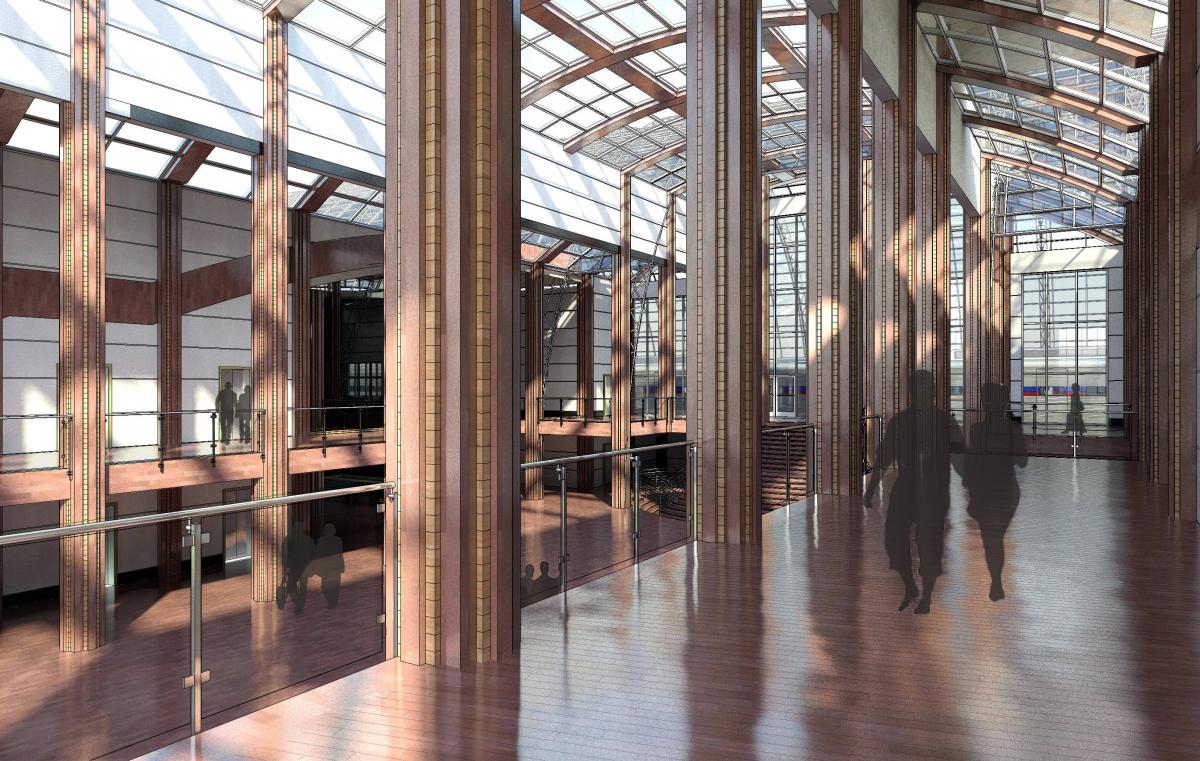 Senior Thesis - Train Station - Lobby 2nd Floor