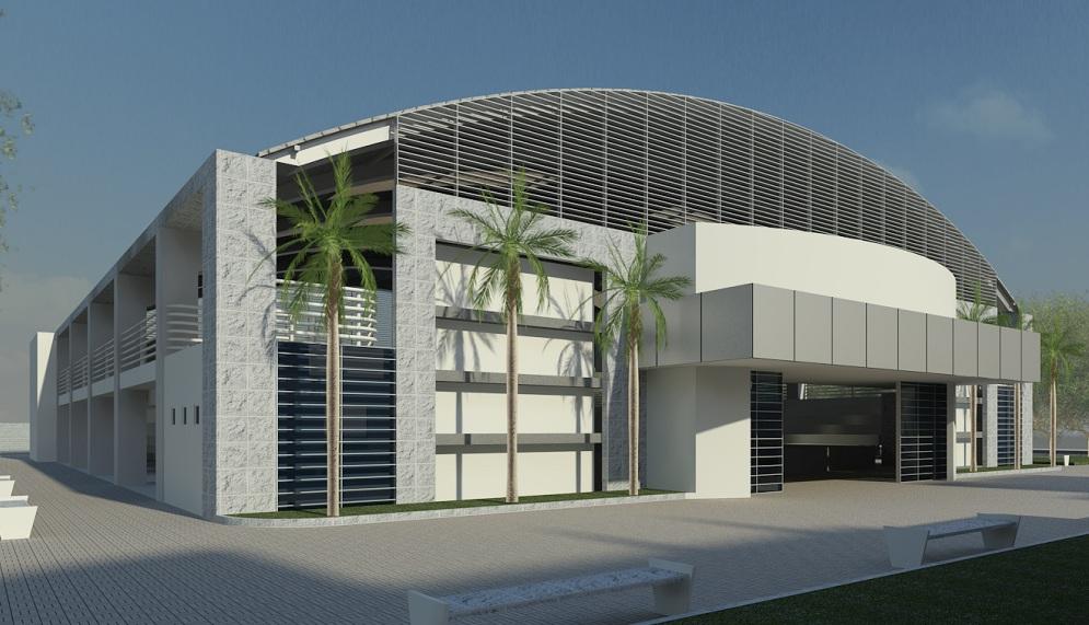 ginásio de esportes.