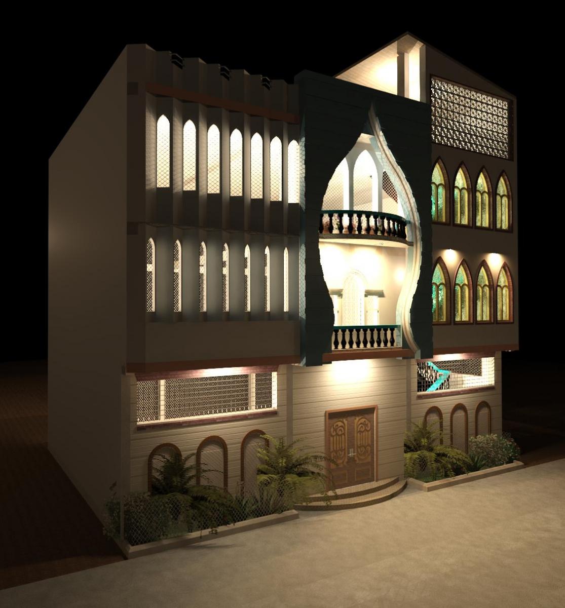 Mosquo of Chatanniye Nagar Night view