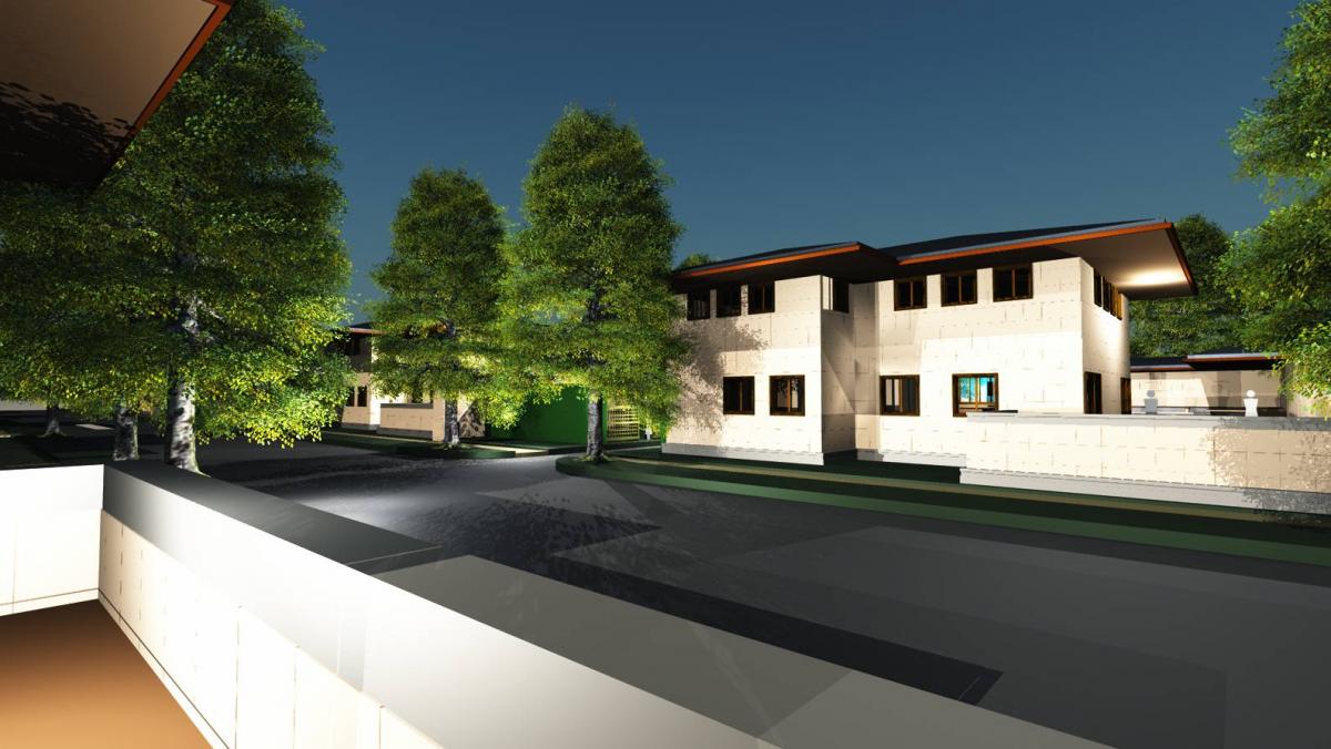 view from across the street