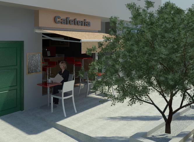 Small Coffe Shop exterior