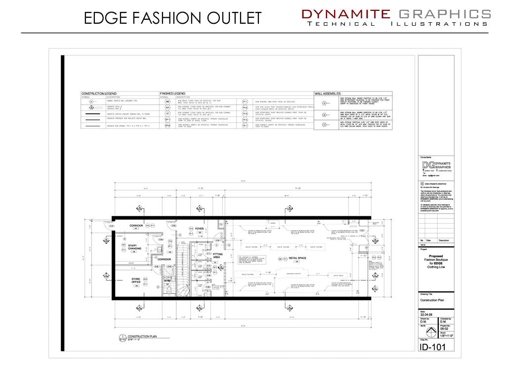 fashion boutique (drafting work)