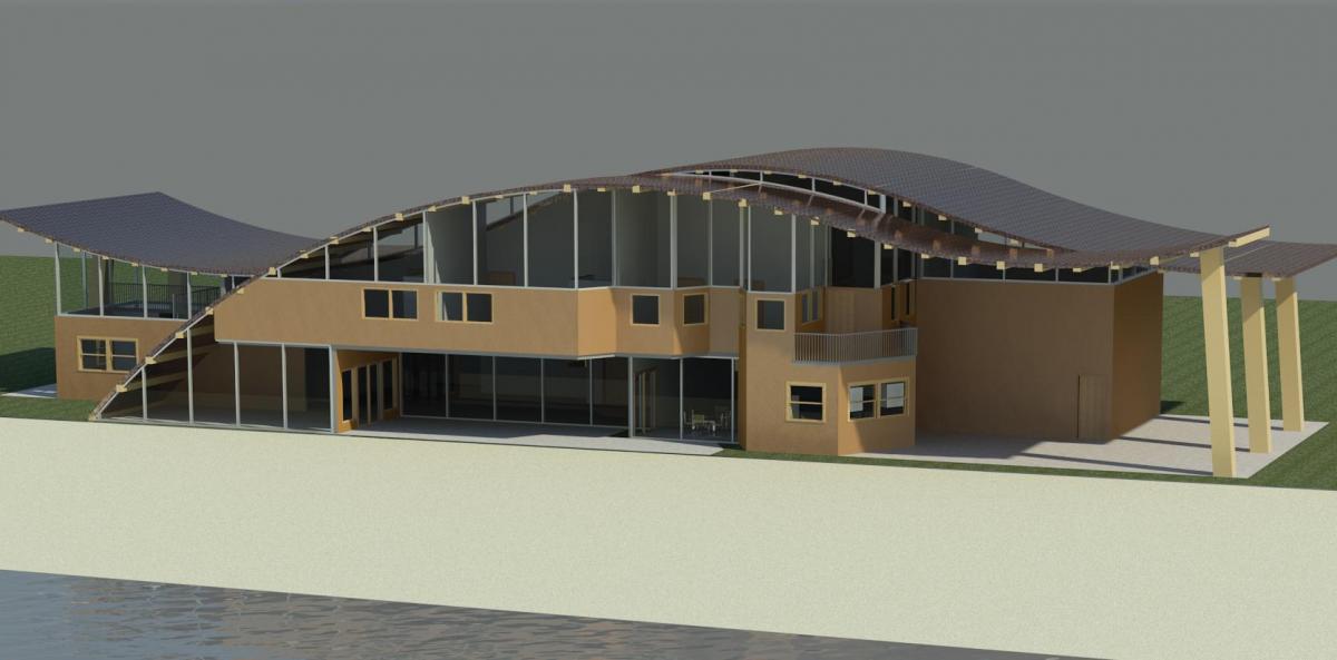 Lake House South View