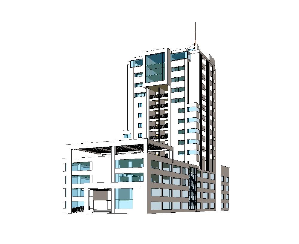 mixed residential bld