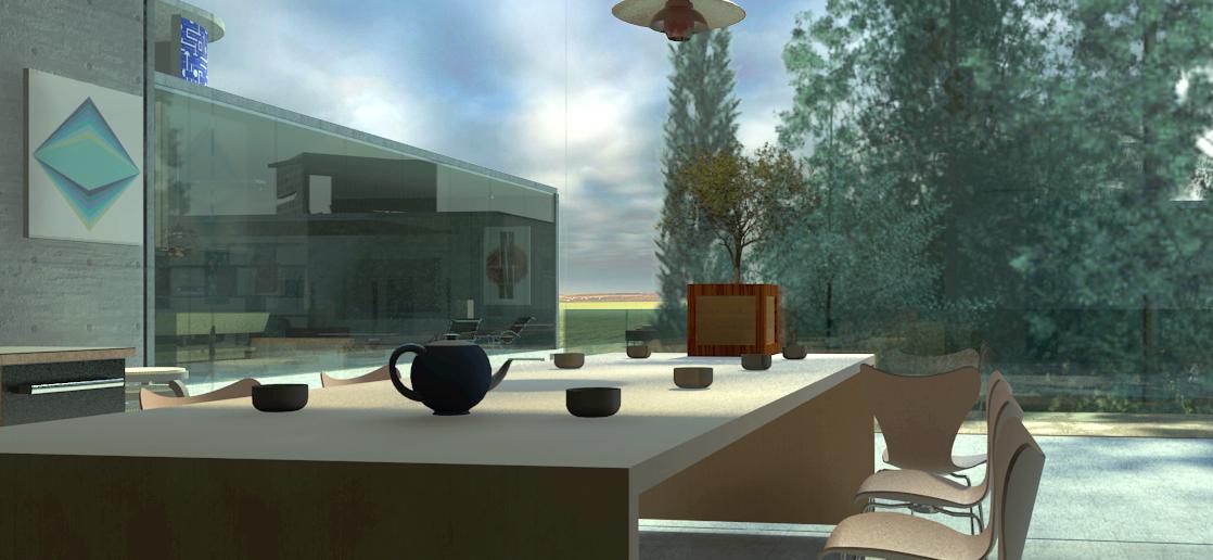 bonsai house tea table