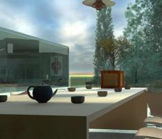 bonsai house tea table