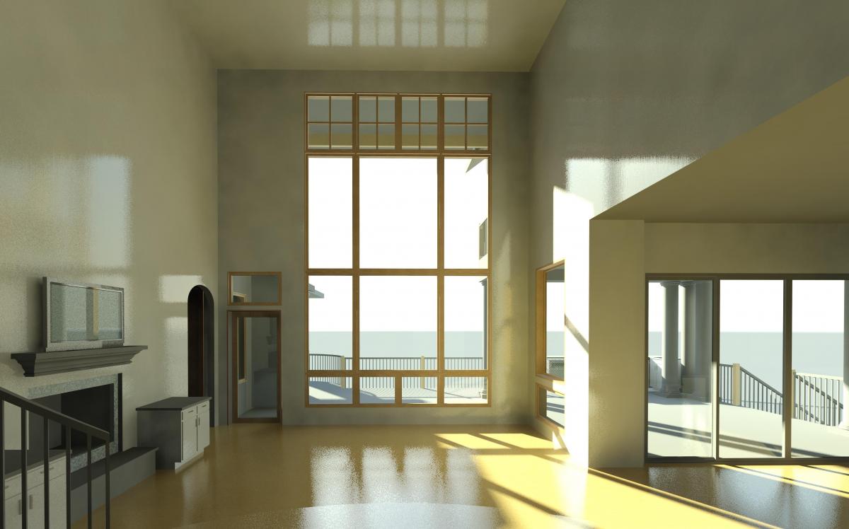 Lake House - living room