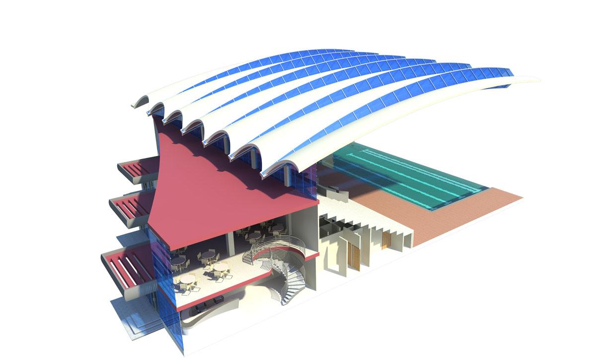 1st architectural Competition-Closed Swimming Pool