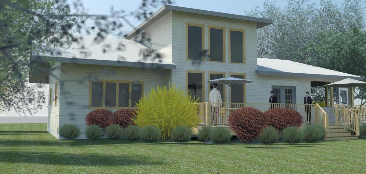 Exterior Rendering of Cabin