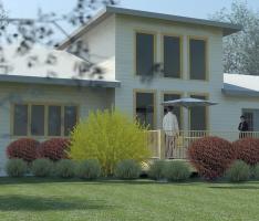Exterior Rendering of Cabin