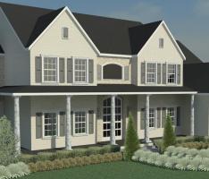 Suburban Colonial Post - Landscape