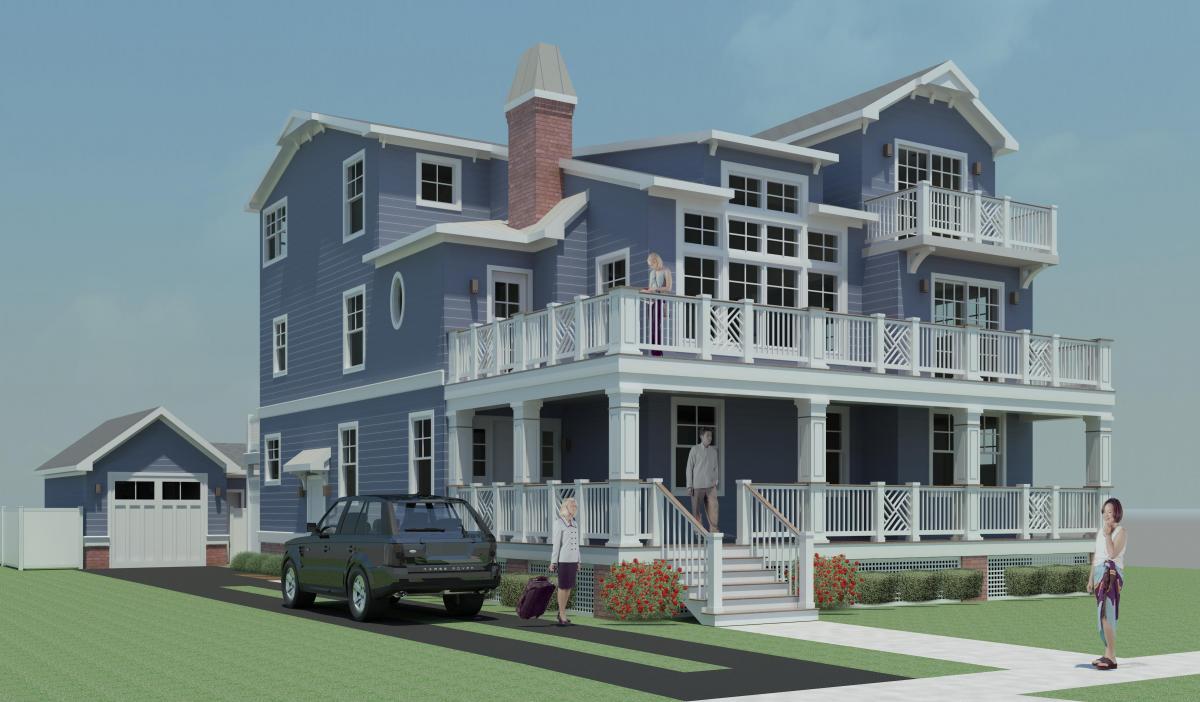 shore house stree level render