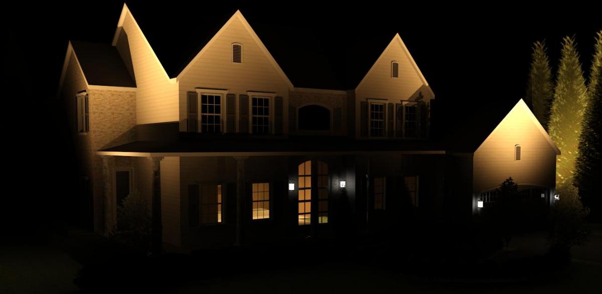 Suburban Colonial - Night