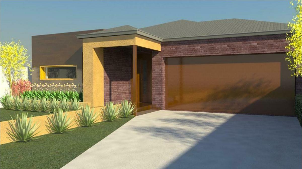 Basic Contemporary Eco-House side view