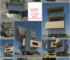 REVIT-어번디자인 Green Tower 계획안