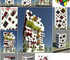 REVIT 10. Cube Building