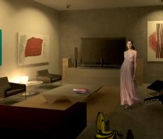 Tribe Project / Swallows House / living room night