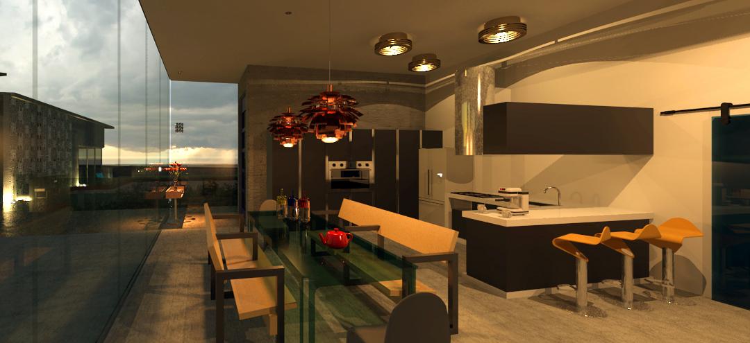 Tribe Project / Swallows House / kitchen night