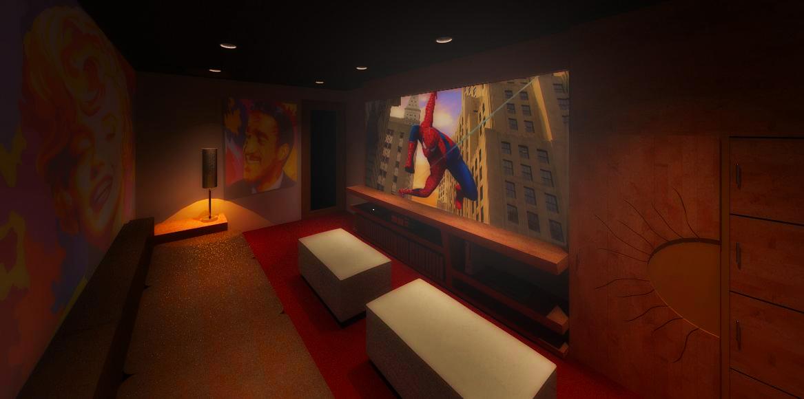 Kowalski Residence Media Room