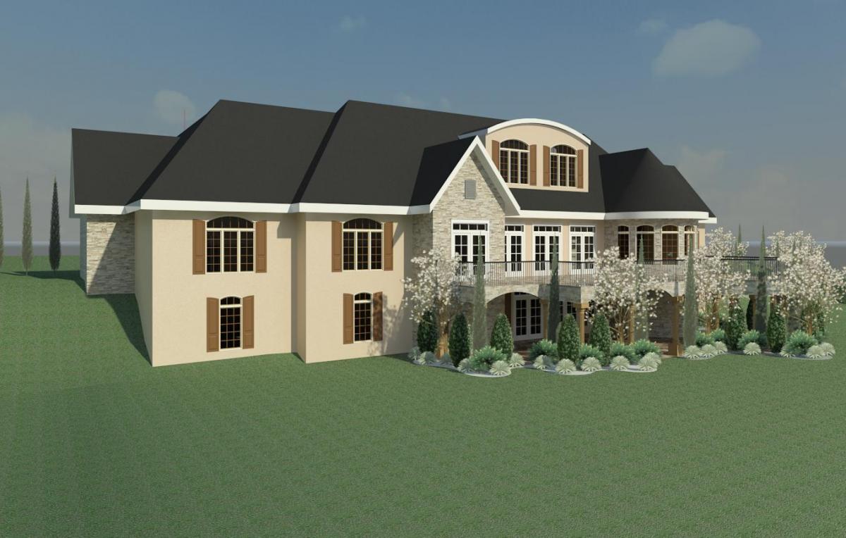 French Country Estate :: Rear Exterior