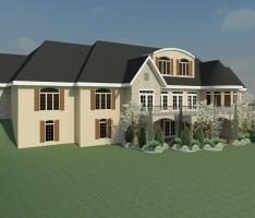 French Country Estate :: Rear Exterior