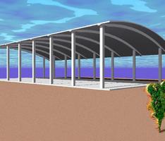 Mr GGs roof beams with a burning bush