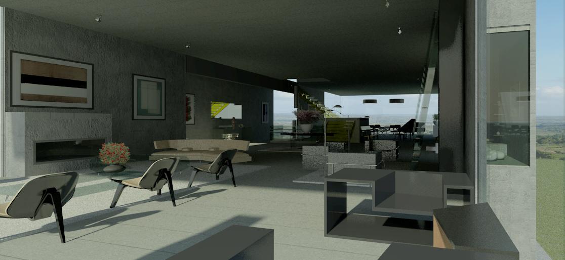 CROSS house/1rst Floor/living room