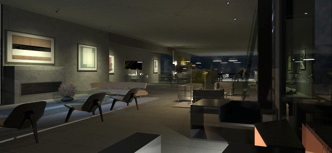 CROSS house/1rst Floor/living room