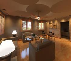 living / dining area