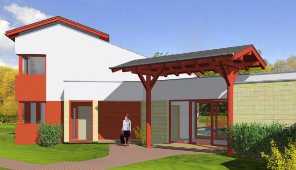 A house near Warsaw, Poland.