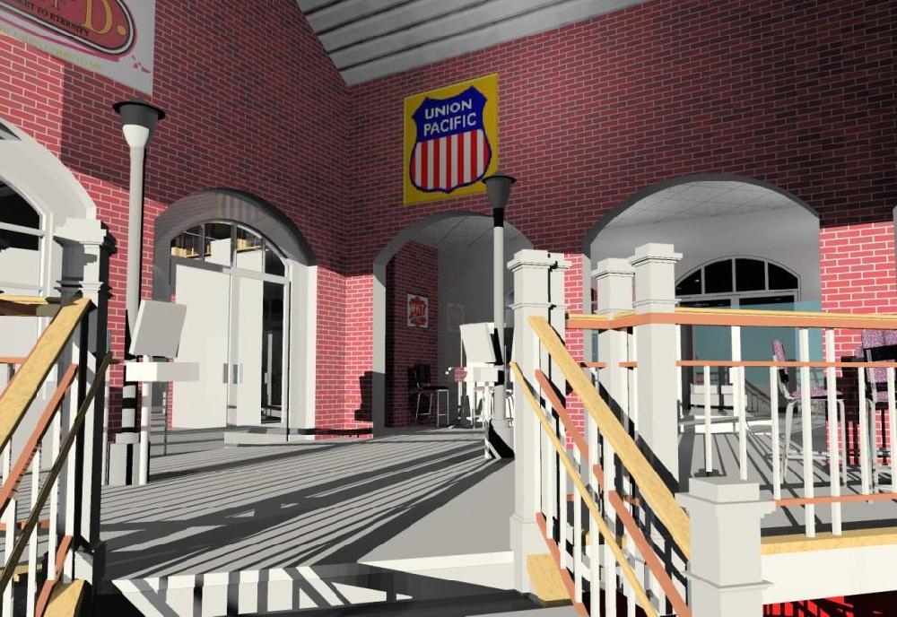 Train Station themed Ed Building