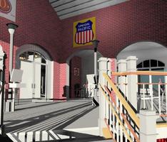 Train Station themed Ed Building