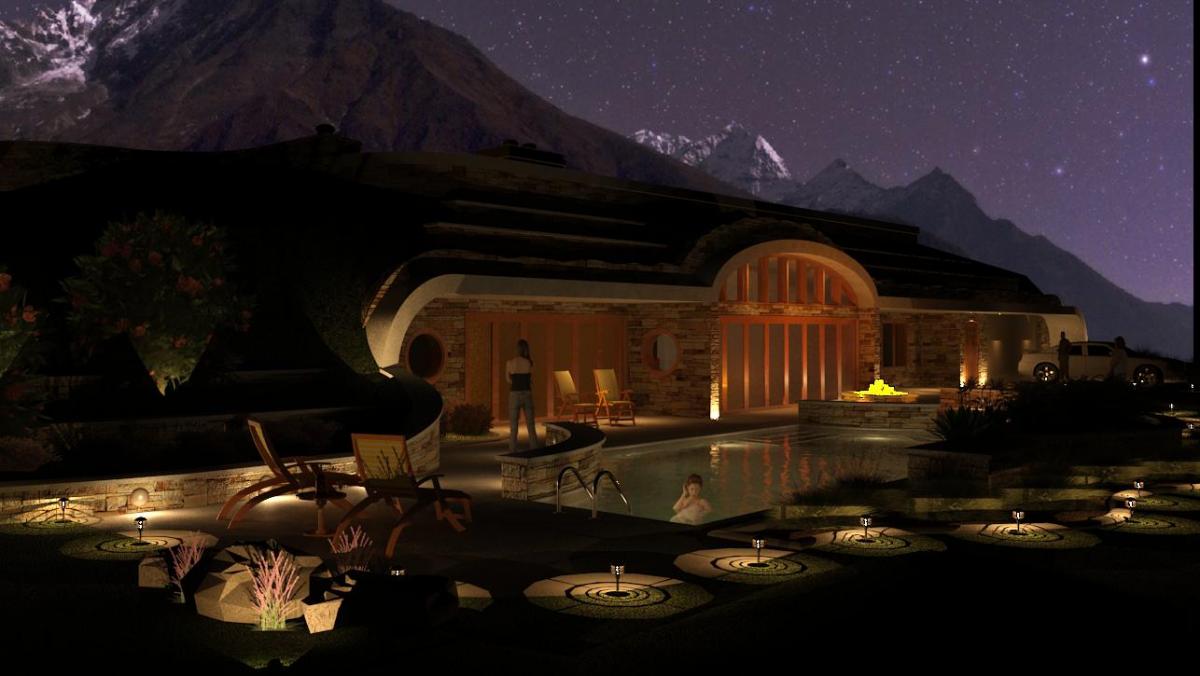 Earth based home - evening shot 1