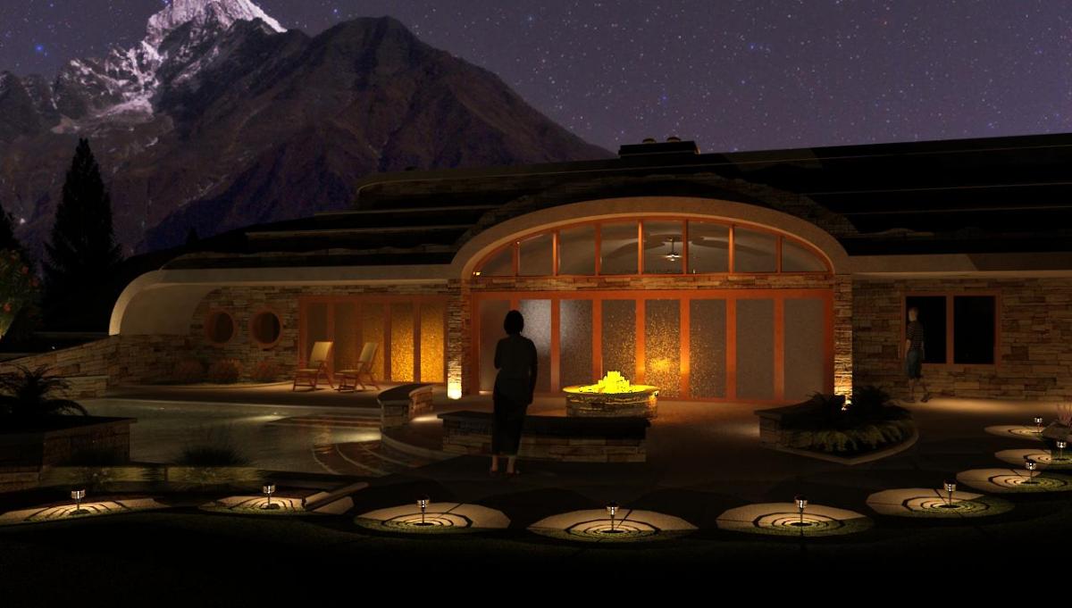earth based home - evening shot 2