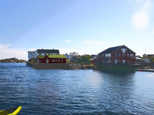 2 smal cabins by the sea