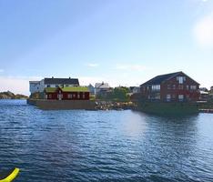 2 smal cabins by the sea