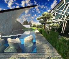 Detalle de Alberca Casa Duplex