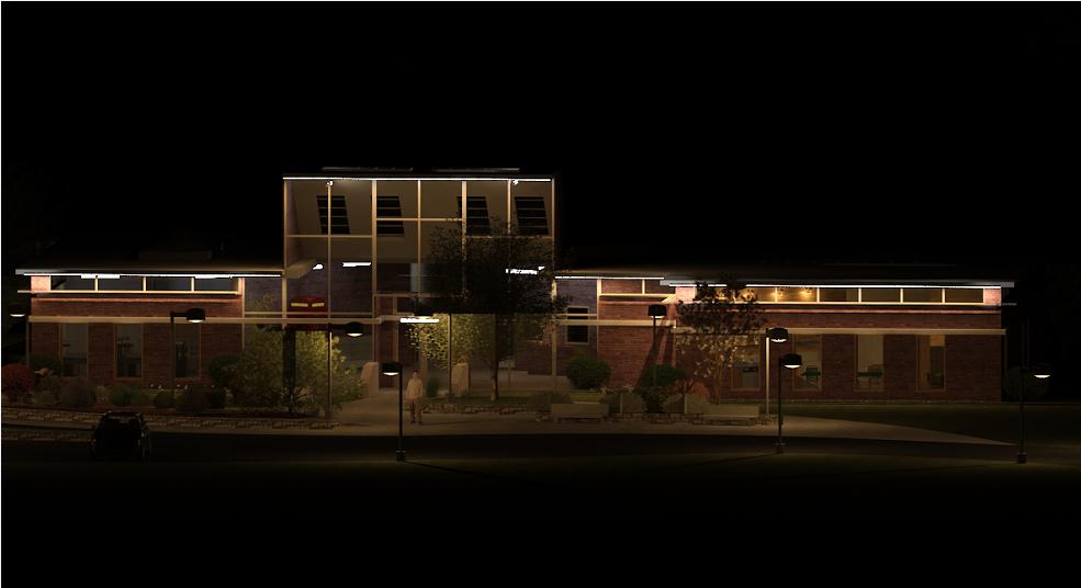 Blue Hills Reg. School Addition Night time