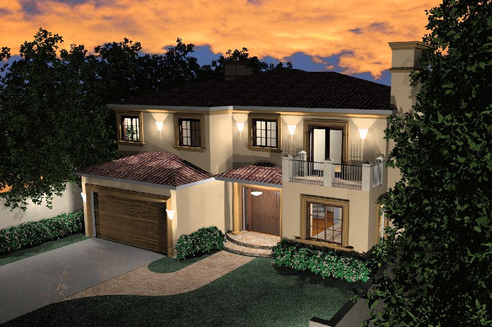 Front Exterior (Night)