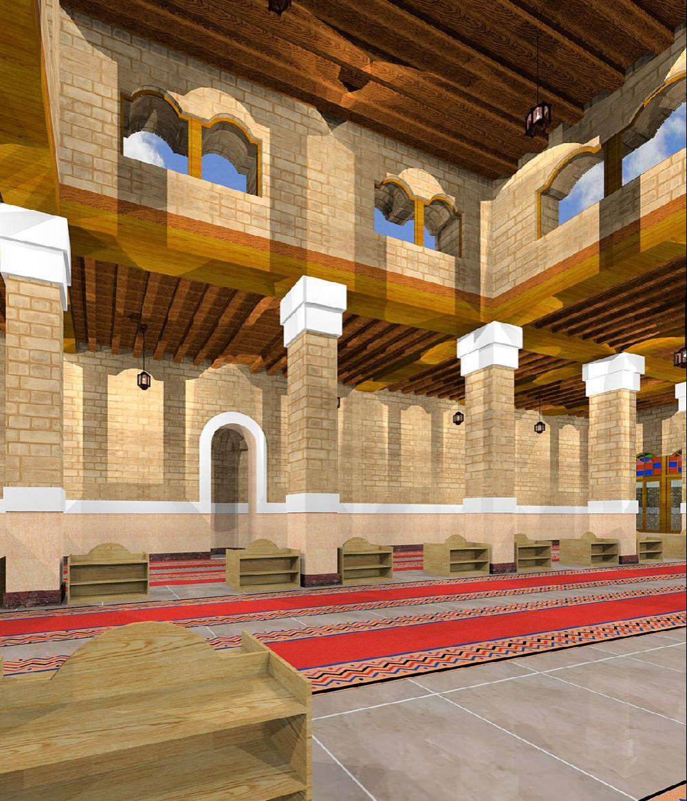 مسجدبالطين جهة المحراب