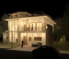 cherry residence night scene