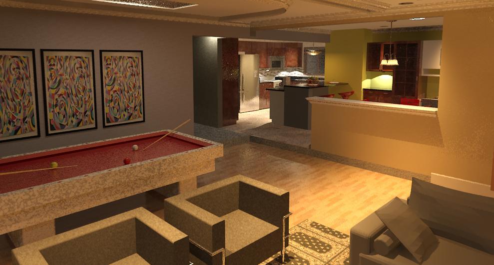 view from living space