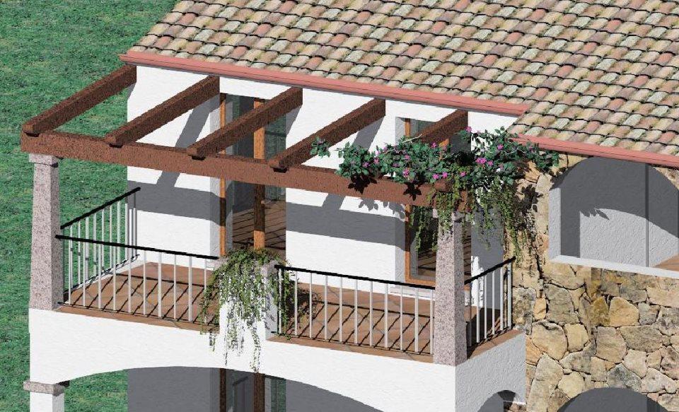 Sardinian Residence, wall stone.