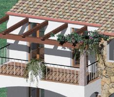 Sardinian Residence, wall stone.