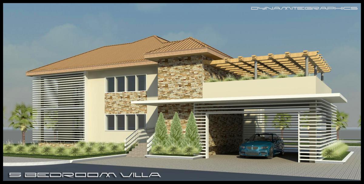 5 bdrm villa